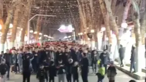 تجمع مردم طرقبه در مطالبه انتقام از متجاوزان