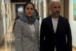 زوج مشهور سینما در مراسم یادبود ناصر تقوایی (فیلم)
