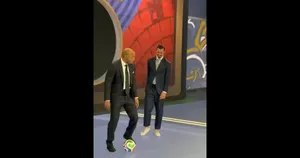 هنرنمایی زلاتان و آنری در پشت صحنه برنامه جام جهانی