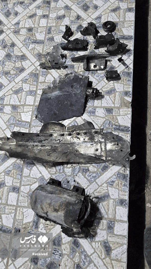 بقایای موشکی که دیشب عروسی سیریک را به خاک‌وخون کشید