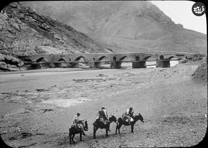 نمایی از پل منجیل در دوران قاجار؛ ۱۳۳ سال قبل