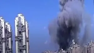 لحظه اصابت یک موشک سنگین ایرانی در سرزمین‌های اشغالی