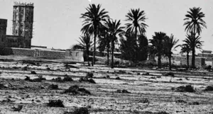 منظرۀ اداره تلگراف بوشهر در دوران حکومت قاجار