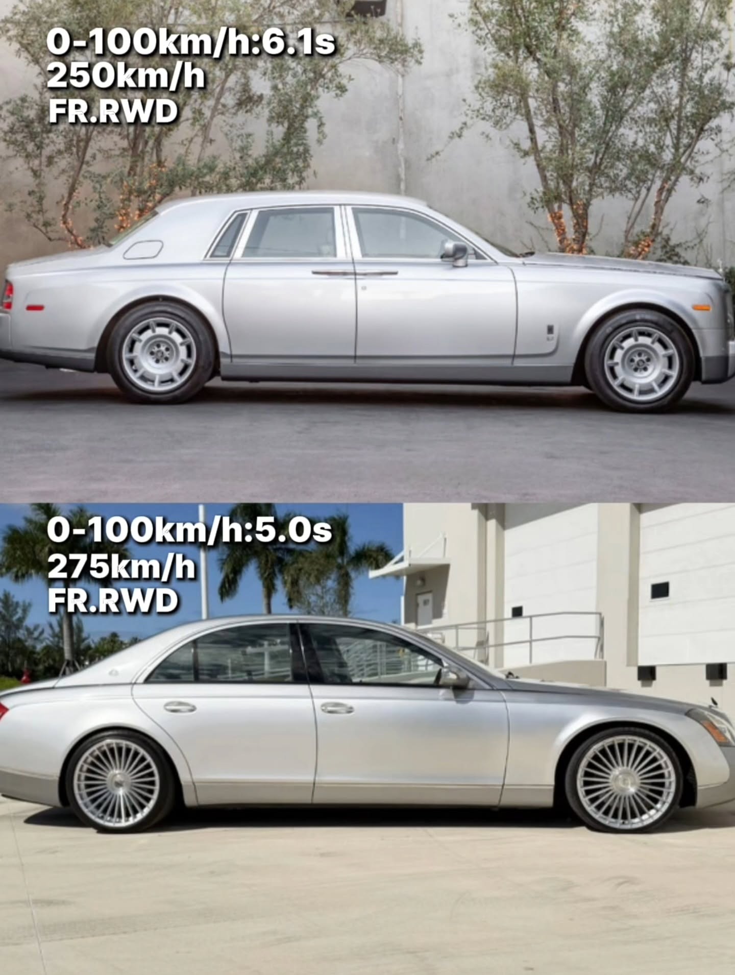 مقایسه رولز-رویس فانتوم و مایباخ ۵۷ S در دهه ۲۰۰۰؛ دو سدان پرچمدار با موتور V12 و چیدمان FR، یکی با تمرکز بر سکوت و ایزوله کابین و دیگری با ترکیب راحتی و عملکرد رانندگی مقایسه رولز-رویس فانتوم و مایباخ ۵۷ S در دهه ۲۰۰۰؛ دو سدان پرچمدار با موتور V12 و چیدمان FR، یکی با تمرکز بر سکوت و ایزوله کابین و دیگری با ترکیب راحتی و عملکرد رانندگی