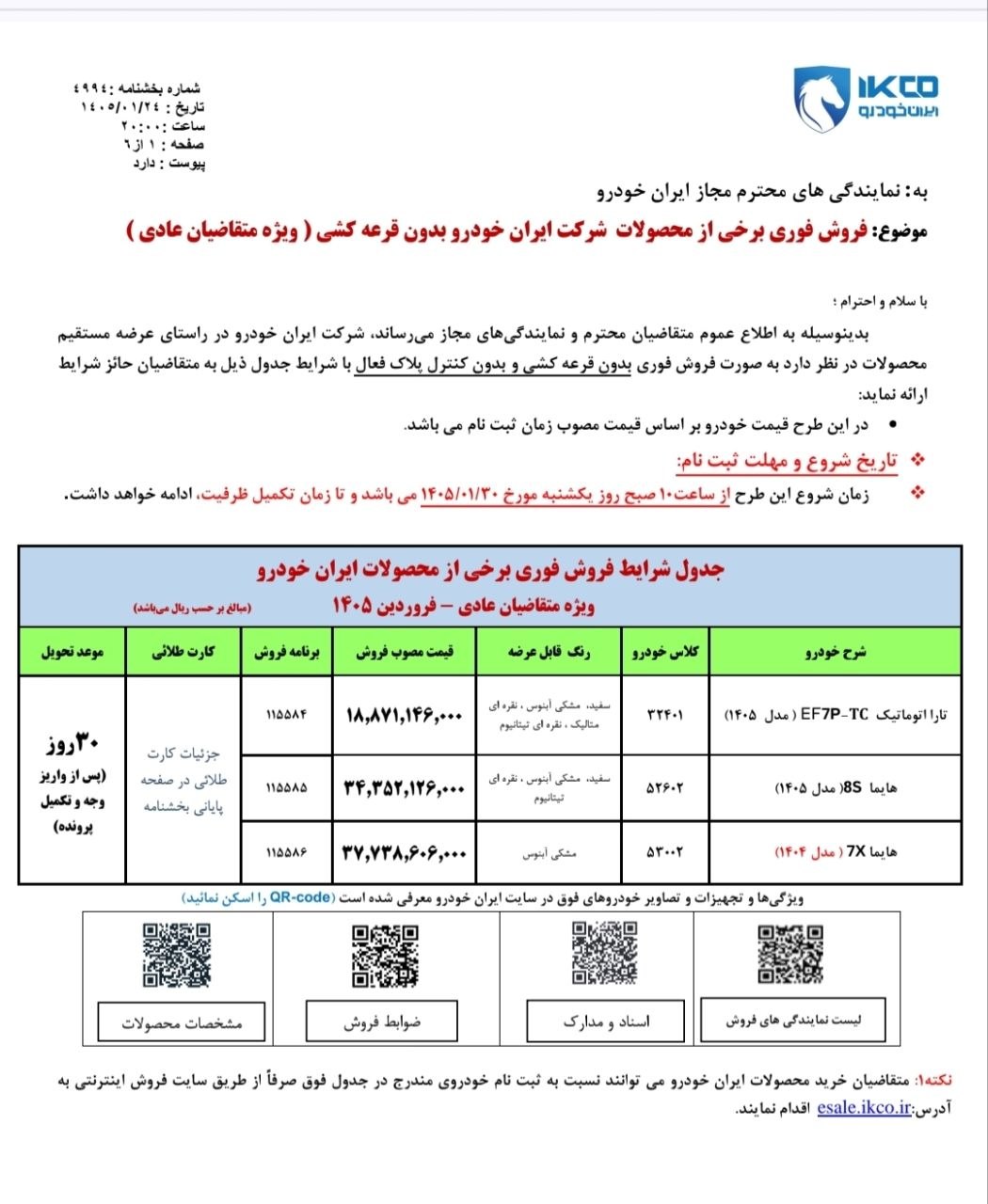 آغاز فروش فوری 3 محصول ایران خودرو بدون قرعه کشی - فروردین 1405 (+ زمان، قیمت، شرایط و نام خودروها) 2
