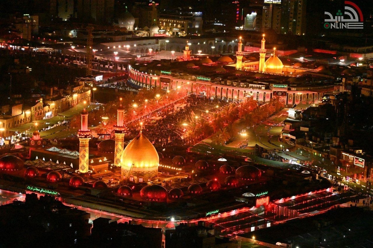 تشییع پیکر رهبر شهید در کربلا تشییع پیکر رهبر شهید در کربلا