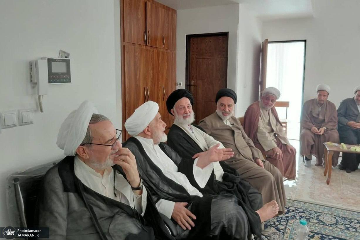 دیدار مهدی کروبی با اعضای مجمع مدرسین حوزه (عکس)