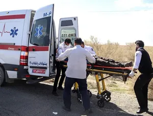 سه کشته در تصادف زنجیره‌ای جاده کرمان به رفسنجان