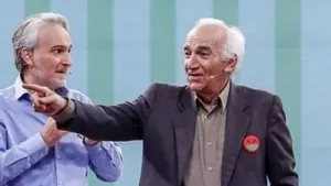 وقتی بیژن بنفشه خواه پدر خودش را سوژه می کند. (فیلم)
