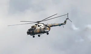 تلاش ناموفق برای سرنگونی یک هلیکوپتر روسی Mi-8 با پهپاد FPV اوکراینی