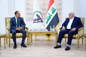 دیدار رئیس الحشدالشعبی و سفیر انگلیس در بغداد