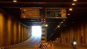 مسدودی تونل امیرکبیر تهران در بامداد یکشنبه