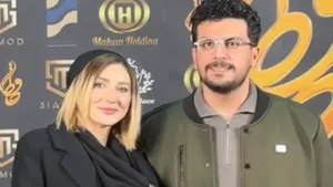 اولین حضور رسمی امیرحسین قیاسی با همسرش (فیلم)