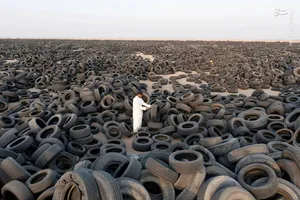 ببینید| بزرگترین قبرستان لاستیک در جهان