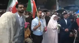 آغاز زندگی مشترک ۳ زوج گنبدی در شور و حماسه شبانه مردم