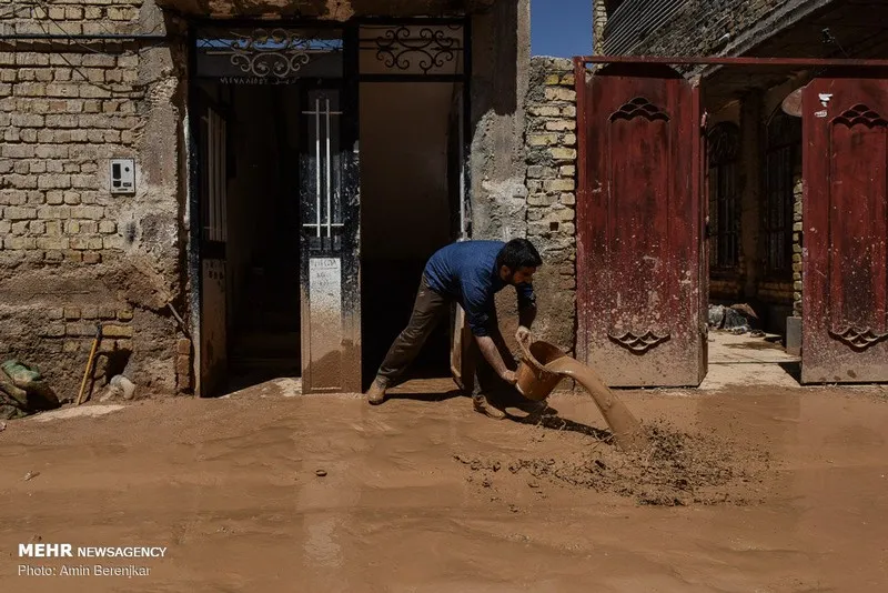 امداد رسانی به سیل زدگان محله سعدی شیراز