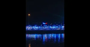 وسط اجرای برنامه علی اوجی، کیش ۴ بار بمباران شد!