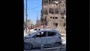 تصاویری دیده نشده از آثار خسارت و آسیب موشک‌های ایرانی در رامات گان