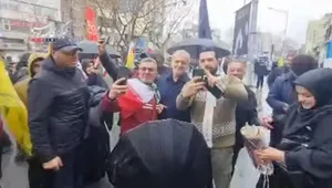 راهپیمایی متفاوت پزشکیان در روز قدس تهران