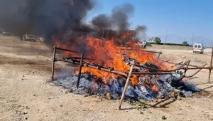۴۲۰۰ کیلوگرم مواد مخدر در الیگودرز امحا شد