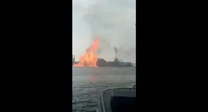 ۶ زخمی براثر انفجار در یک سکوی گاز در ونزوئلا