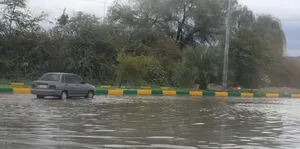 تصاویر از بارش شدید باران و تگرگ در زنجان