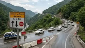 ترافیک سنگین در جاده چالوس؛ محدودیت تردد از ساعت ۱۸:۳۰ اجرا شد